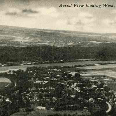 Arial view of looking west, Ravenswood, WV