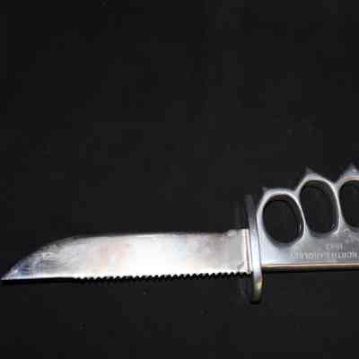 WW2 Bolo Knife Made from Broken Hack Saw Blade