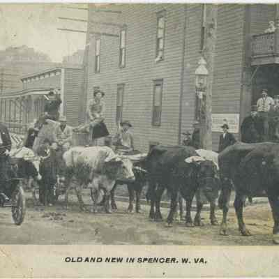 Old and New in Spencer, WV.