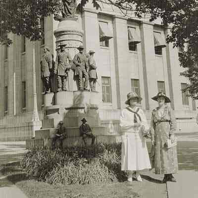 Ethel Wright and an unknown woman