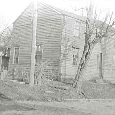 Old Fleming Homestead: Electric or Telegraph pole - post 1886. Fire hydrant - when?