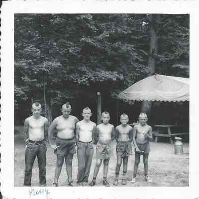 Gerry Milhoan and Ravenswood Scouts at BSA Camp Kato