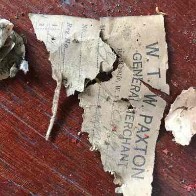 WTW Paxton's General Store Receipts, Archives