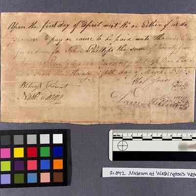 Promissory Note Signed By Abel Jones