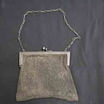 Lady's Silver Mesh Handbag