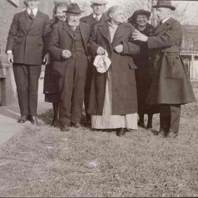 From right: Ed, Clara Weisheit, Louise, Charles, Andrew, Little Clara, and Frank