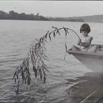 Donaldeen and Eleanor Whetstone and Mrs. Husler at River