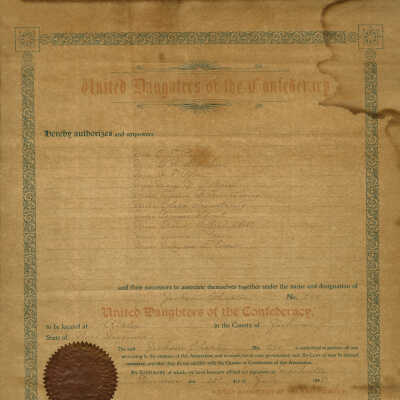 Jackson County - United Daughters of the Confederacy Charter