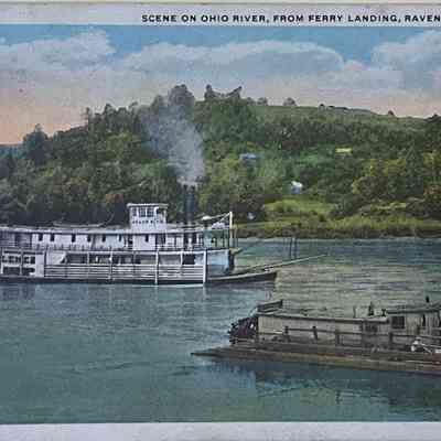 Scene on Ohio River from Ferry Landing