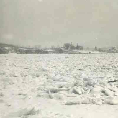 Ohio River Frozen - January 1940