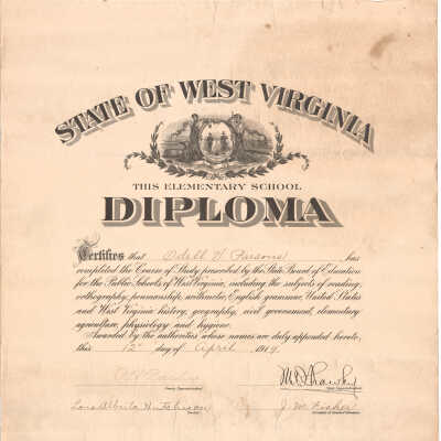 Odell Parsons Elementary School Diploma