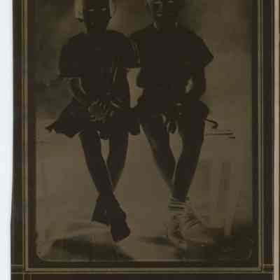 This photo was actually in envelope 336 instead of 334. Envelope 336 is labeled "Clara's children photo"