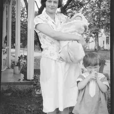 Mrs. Bert Slaven and Baby