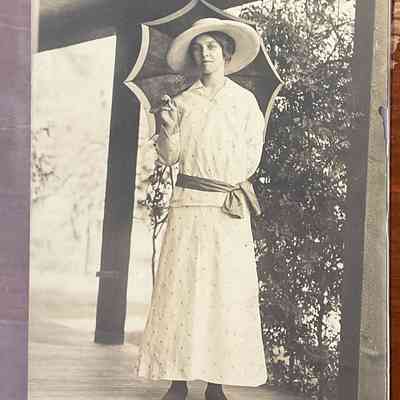 Unidentified Woman With Parasol, 1910s