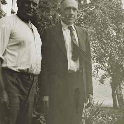 Clara's older brother (Albert?) at right, Edward at left?