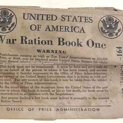 War Ration Book #1 - N58063-164