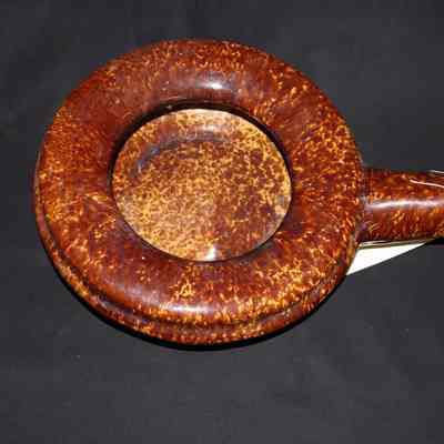 Brown/ yellow ceramic bedpan