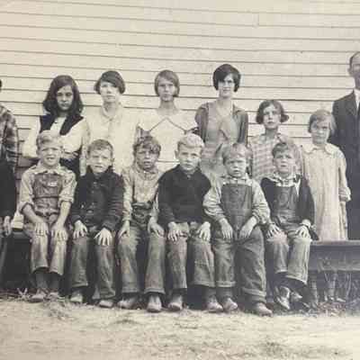 1887 School Class, Mr. Shriver
