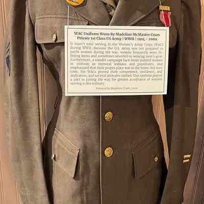 Madeline McMaster Crum's WAC uniform