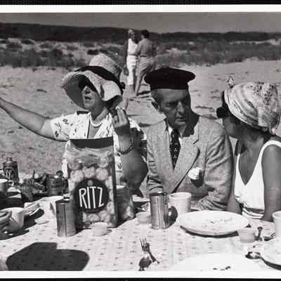 Siasconset clam bake Mr + Mrs B. Long (left)