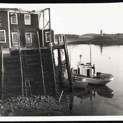 Picture No. 3. Low tide, Lubec Maine. Campobello Island in background. Bay of Fundy