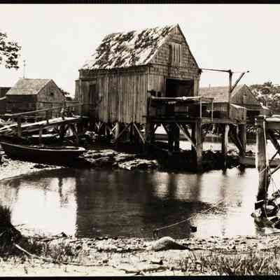 Maine fish houses Cape Porpoise, Me