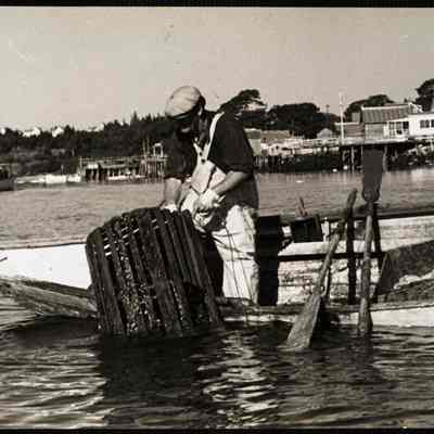 Maine. Maine lobstering. New Harbor