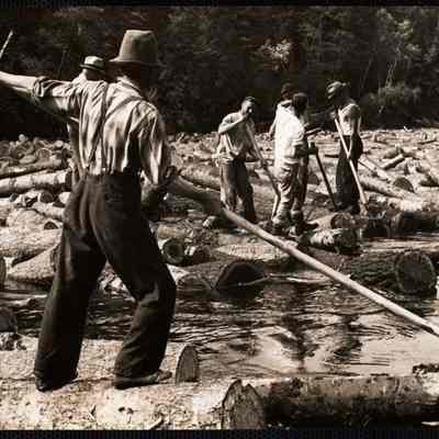 Log drive- Saco River 1