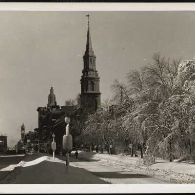 Public Gardens Boston - Feb. 1945