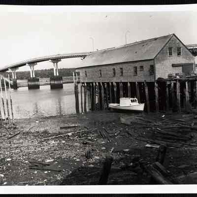 Picture No. 2. Low tide, Lubec, Maine - new bridge to Campobello