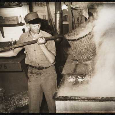 Boiling lobsters
