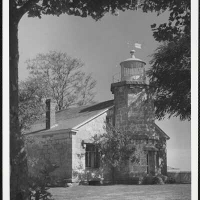 Old stone lighthouse Stonington, Conn.