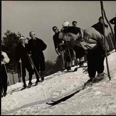 Dick Durrance winning slalom.