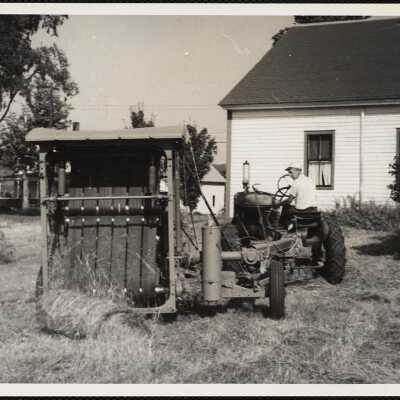 Bart Hall - Bradford, VT. baling hay