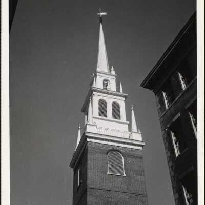 "New tower," Old No. Church, Boston