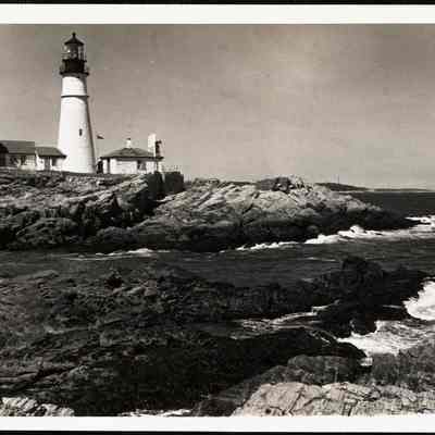 Portland Head Light, Me - oldest in Atlantic coast, erected in 1791