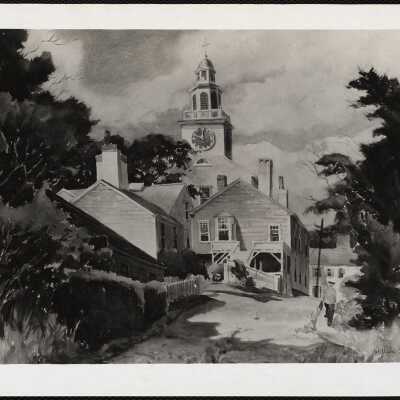 Artist William Jewell Title "Nantucket Alleyway"