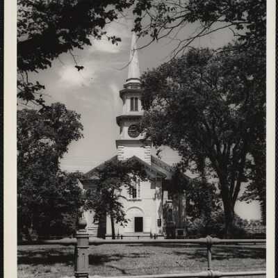 Massachusetts. Falmouth - Congregational Church - Paul Revere bell in steeple