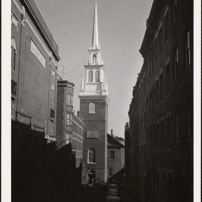 "New tower," Old No. Church, Boston