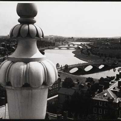 The Charles River as seen from the buildings of the Harvard Graduate School of Business Administration