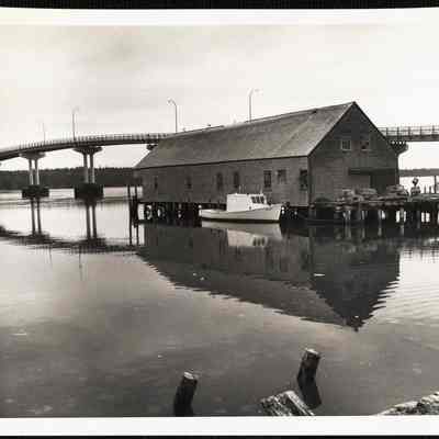Picture no. 1. High tide, Lubec, Maine. New Bridge to Campobello in background