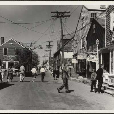 Bearskin Neck, Rockport, Mass Rockport Bearskin neck street scene -- summer.