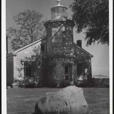 Old stone lighthouse Stonington, Conn.