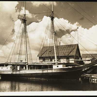 Booth Tarkington study, Me Maine Kennebunkport (P.S. I'm not sure whether this old schooner is still there.)