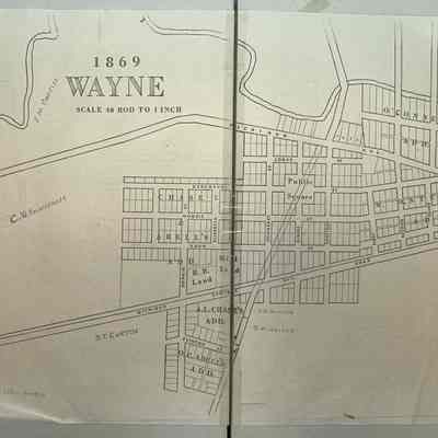 1869 Map Of Wayne