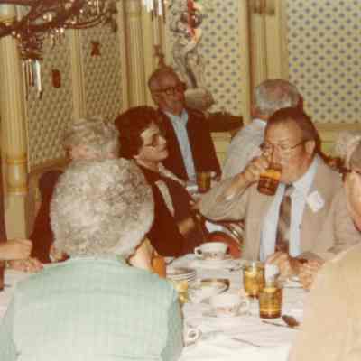 Class of 1933, 49 year reunion in Frankenmouth, MI in September of 1982.