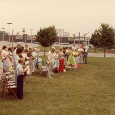 Out Door Service and Homecoming on July 18, 1982.
