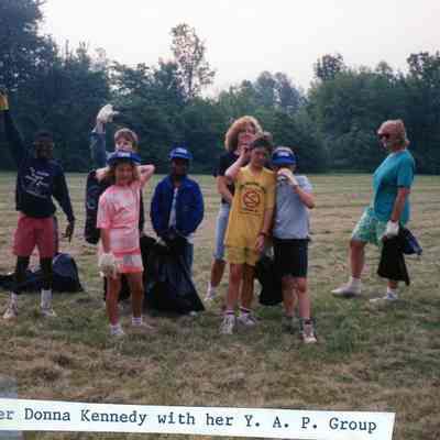 Donna Kennedy with her group