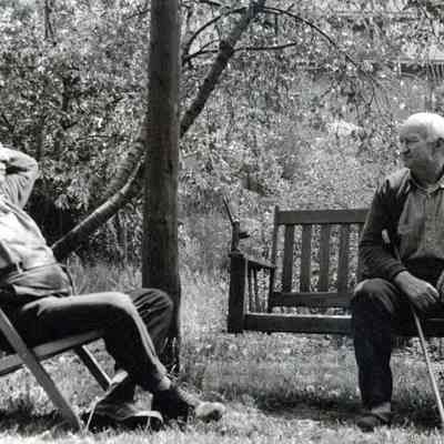 Brandt Warner and a friend.