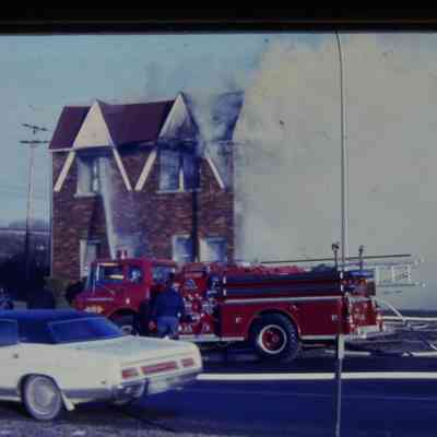 Firetruck at Building